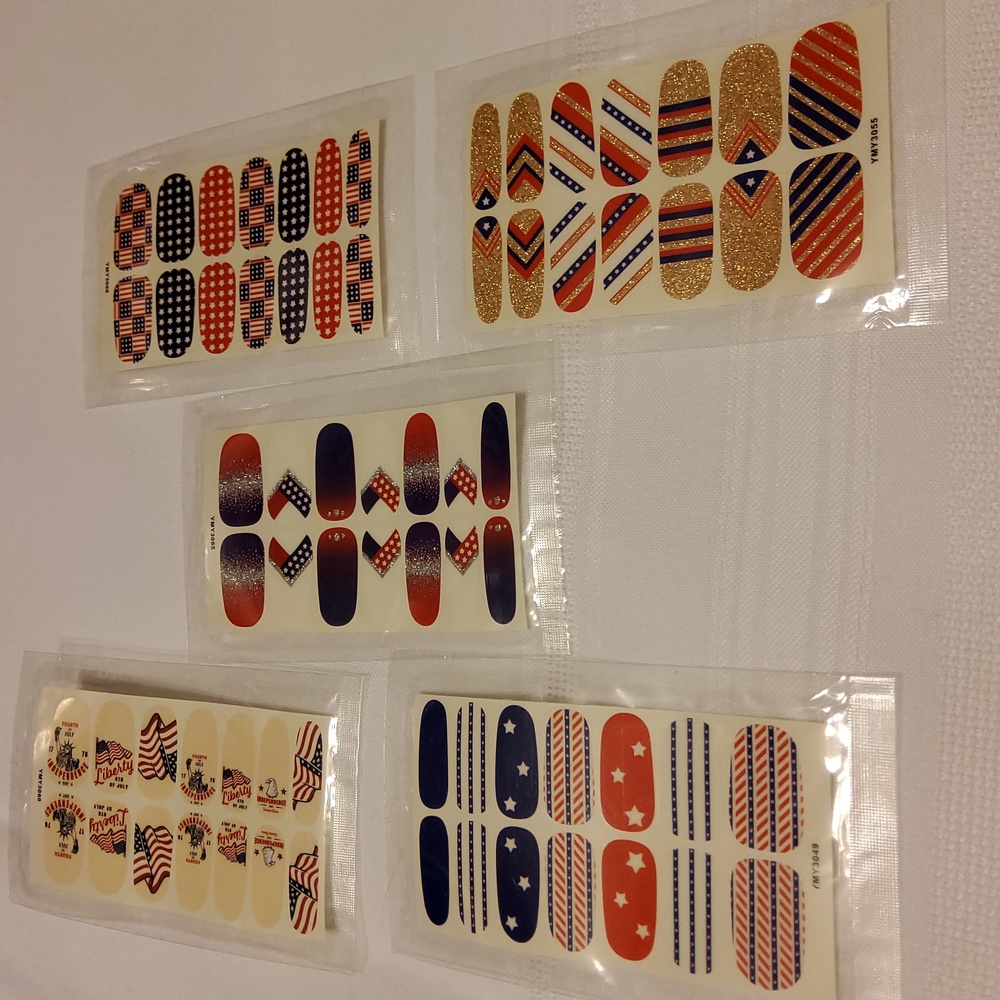 Patriotic Nail Polish Strips